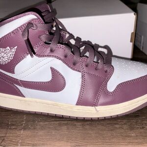Jordan Women's Sneakers - Burgundy and White